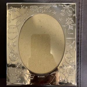 Baby birth record picture frame